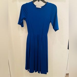 Small, Machine Washable Blue Dress with Pockets